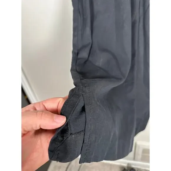 Ann Taylor Collared Popover Shift Dress Womens Size M Black Lightweight - Picture 5 of 10